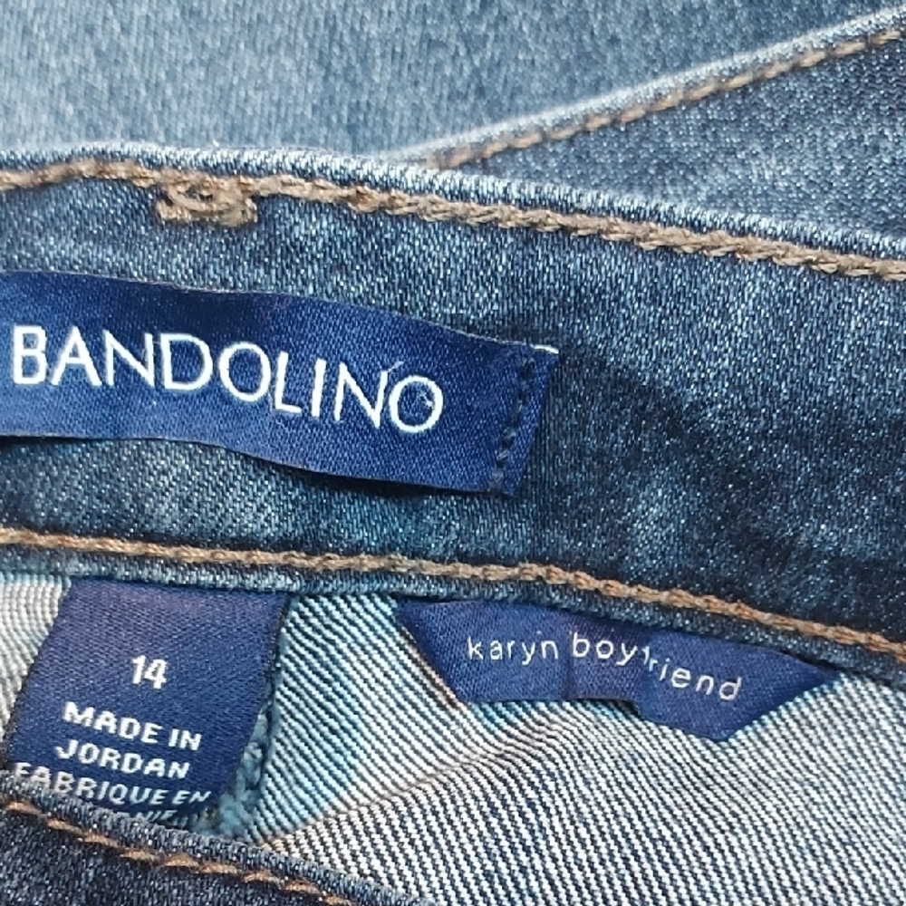 Bandolino Karyn Boyfriend Blue Denim Jeans - Picture 6 of 6